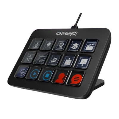 Streaming Deck Streamplify LCD 15 Keys W/HUB Black1