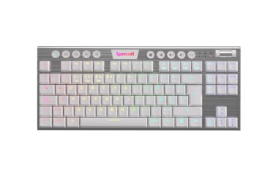 Teclado Redragon HORUS TKL WHITE Wireless, Spanish