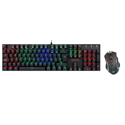 Combo 2 en 1 Redragon MITRA + GRIFFIN, K551RGB-BA-SP, Spanish3
