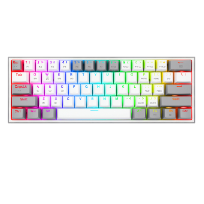 Teclado Redragon FIZZ PRO Wireless White Grey, English1