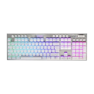 Teclado Redragon HORUS FS WHITE Wireless, Spanish