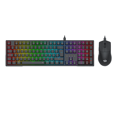 Combo Redragon S146-SP Teclado Trundle K668RGB Spanish + Mouse M724 BLACK