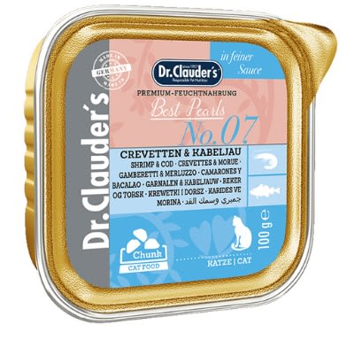 Dr. Clauder´s Gato Beast Perls  Premium  Camarones y Bacalao