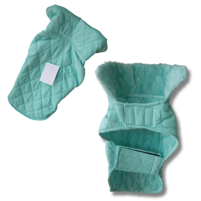 Capa cuello alto forrada en piel