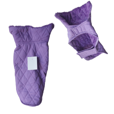 Capa cuello alto forrada en piel