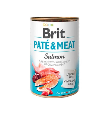 Brit Lata Pate & Meat Salmón 400g