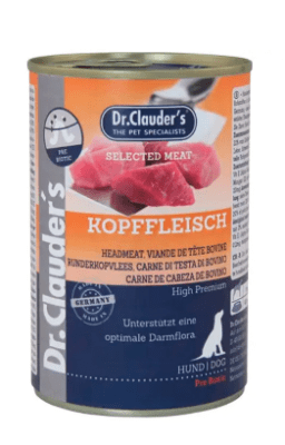 Dr. Clauder’s Lata carne de cabeza de bovino