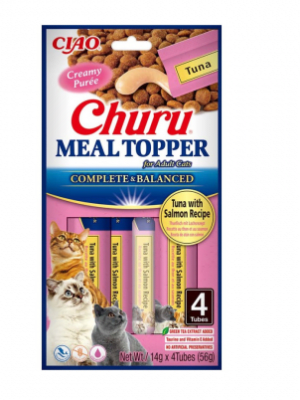 Churu Meal Topper Atún Salmón 4 tubos