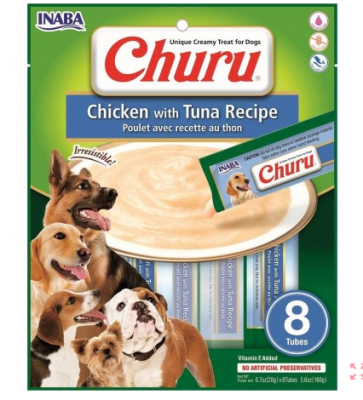 Churu perro pollo y atún