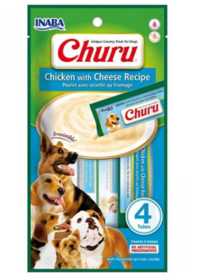 Churu para perros sabor pollo con queso