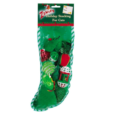 Bota de juguetes de navidad para tu gato (roja o verde)