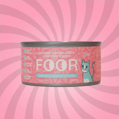 FOOR Salmón , Calamar y Frutas 160 gr Gato
