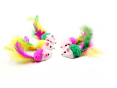 Ratón con pluma antiestrés