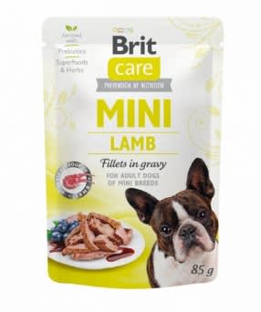 Brit Mini Lamb Fillets in gravy 85 gr
