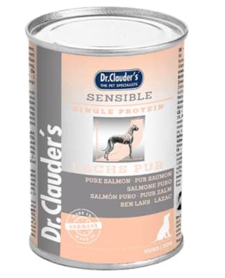 Comida húmeda veterinaria para perros con sensibilidad alimentaria Diet Sensible pure salmon