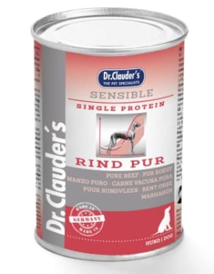 Comida húmeda veterinaria para perros con sensibilidad alimentaria Diet Sensible pure  carne vacuno