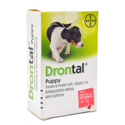 Antiparasitario Drontal Puppy gotas para Cachorros 20 ml.