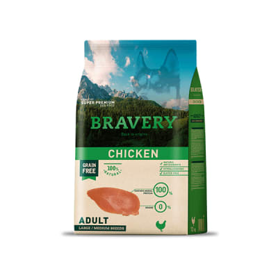 Bravery Chicken Adult large/medium Breeds 4Kg