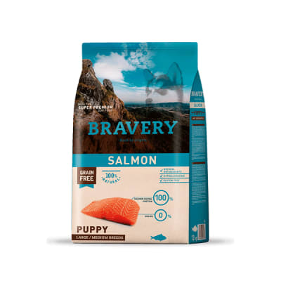 Bravery Salmon Puppy large/medium Breeds 4Kg