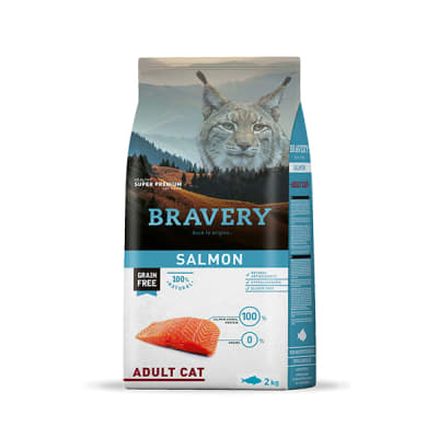 Bravery Salmón Adult Cat 2Kg