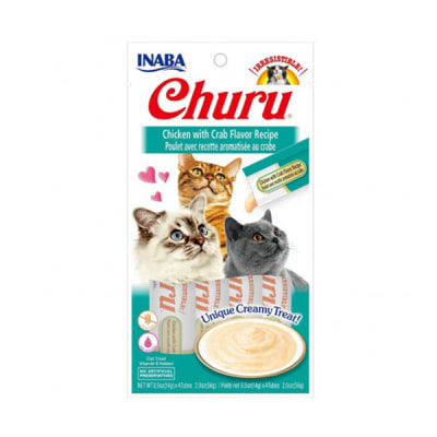 Churu Pollo con Cangrejo para gato 56 gr