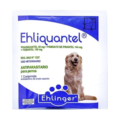 Ehliquantel Antiparasitario Interno para perros 1 comp