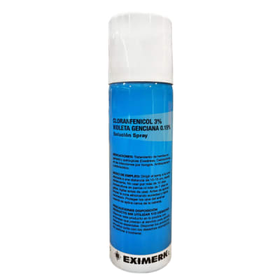 Cloranfenicol 3% Violeta Genciana 0.15% para perros y gatos