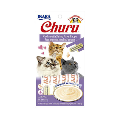 Churu Pollo con Camarones para gato 56 gr.