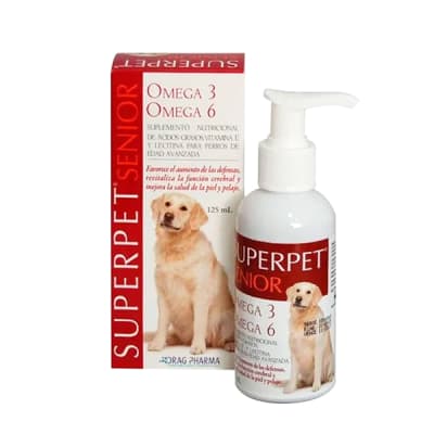 Superpet Omega Senior Suplemento Nutricional para perros senior 125 ml
