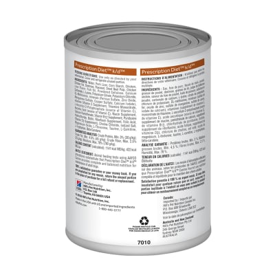 Lata Hill's Prescription Diet k/d Canine con Pollo 13 oz