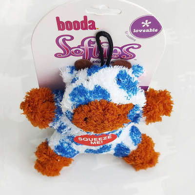 Peluche pequeño vaca Booda para perritos