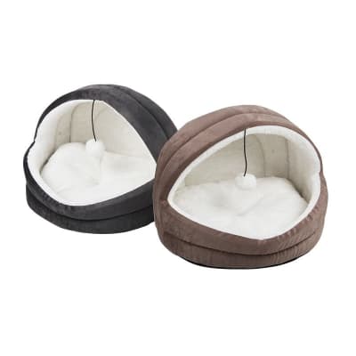 Cama tipo igloo para gatos