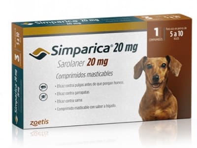 Simparica 20 mg 1 comprimido de 5 a 10kg