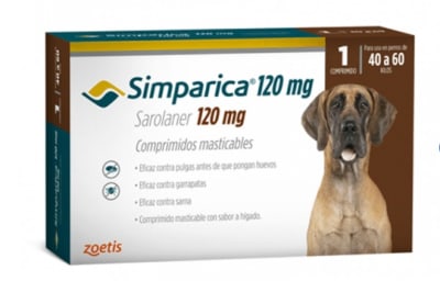 Simparica 120 mg 1 comprimido 40 a 60 kg