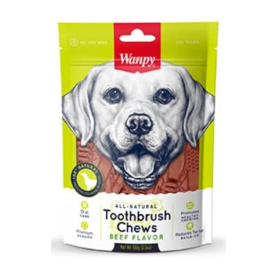 Wanpy Snack Perro Toothbrush Chews Beef Flavor