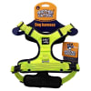 Arnés mediano para perro ajustable amarillo fluor1