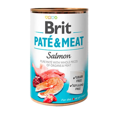 BRIT CARE PATE & MEAT SALMÓN 400gr