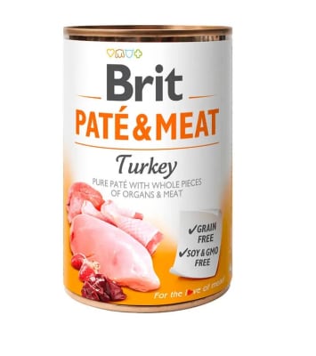 BRIT CARE PATE & MEAT TURKEY 400gr