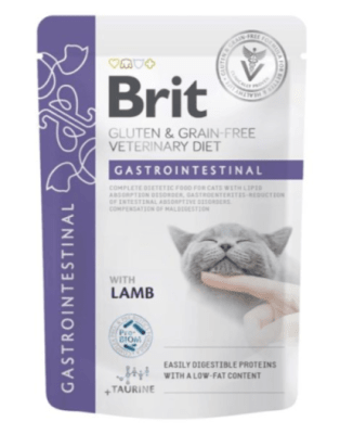 BRIT VETERINARY DIET POUCH GASTROINTESTINAL 85GR