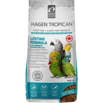TROPICAN MANTENCION GRANULOS LOROS (4mm) 820 GR