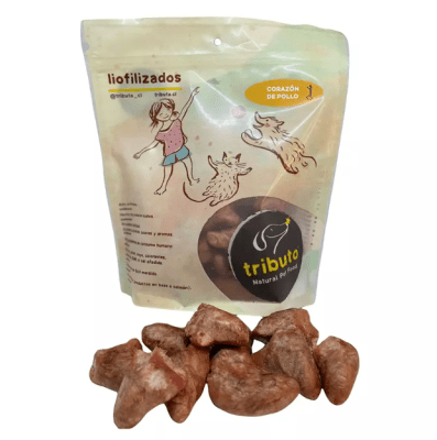 TRIBUTO CORAZÓN DE POLLO LIOFILIZADO 100gr
