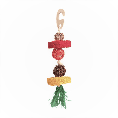 JUGUETE COLGANTE DE LUFFA 28cm