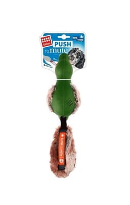 PATO PUSH TO MUTE VERDE CON COLA DE FELPA