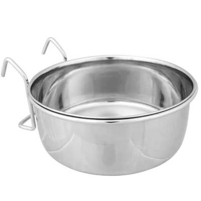 PLATO ACERO INOX. PARA AVES 560 ml