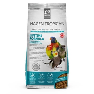TROPICAN MANTENCION GRANULOS LOROS PEQUEÑOS, NINFAS(2mm) 820gr