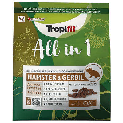 TROPIFIT ALL IN 1 HAMSTER Y JERBO 500GR
