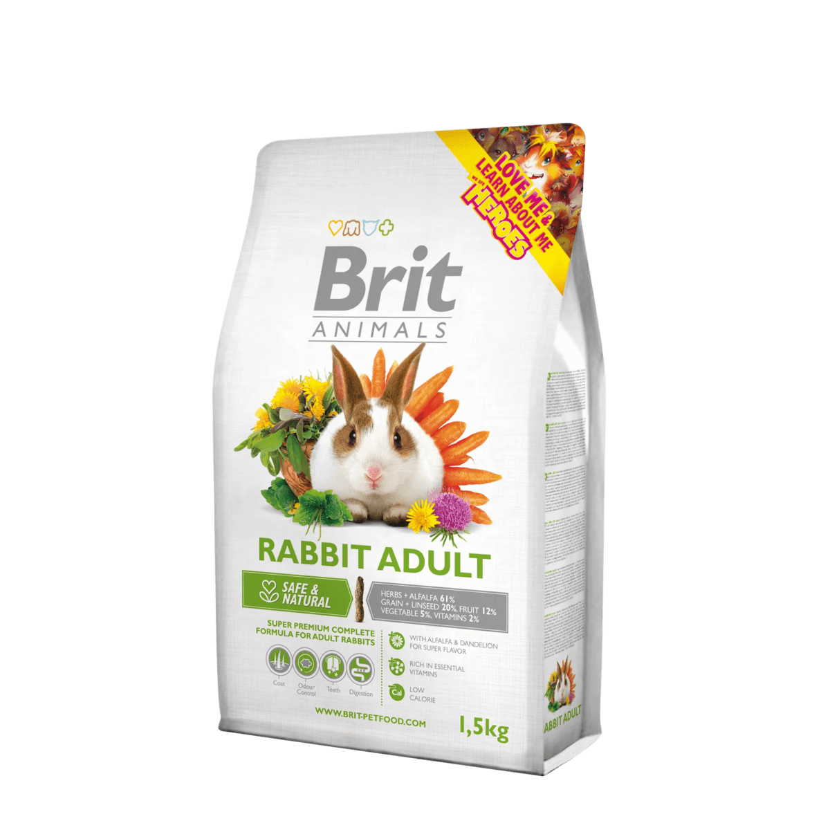 BRIT ANIMALS RABBIT ADULT 1,5 KG1