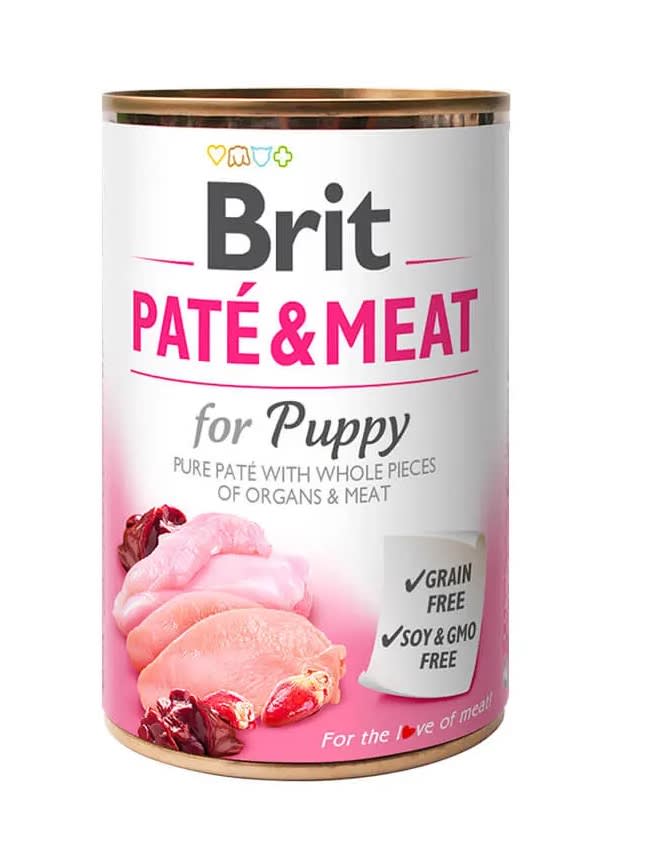 BRIT CARE PATE & MEAT PUPPY CHICKEN & TURKEY 400gr1