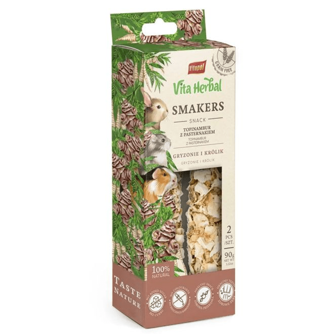 HERBAL SMAKERS ALCACHOFA CON ZANAHORIA BLANCA 90GR1
