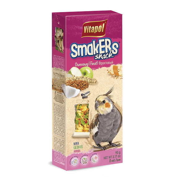 BARRITAS FRUIT SMAKERS FOR COCKATIEL 2UN 90GR1